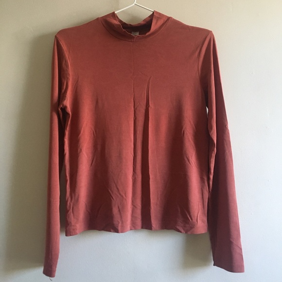 Rust mock neck long sleeve - Picture 2 of 5